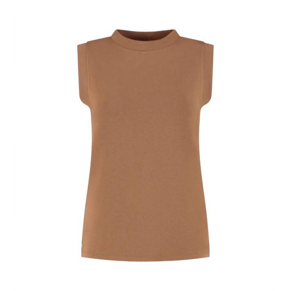 NEW LUNE ACTIVE women's eva sleeveless top in toffee